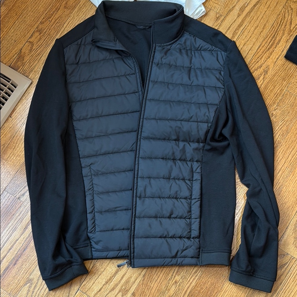 Men's Black Quilted Lightweight Jacket